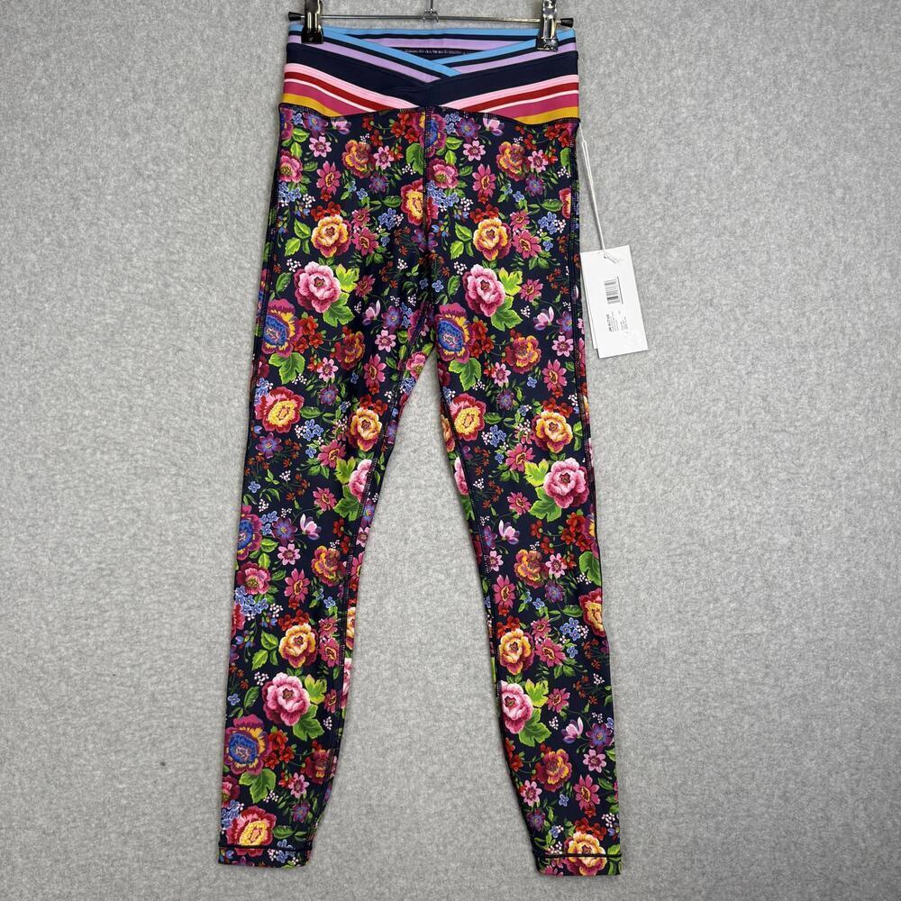 NWT Johnny Was Active Cantero High Waist Criss Cross Leggings Women's Size XS